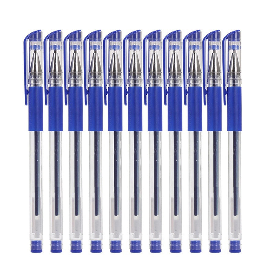 10 Pcs/Set Gel Pens 0.5mm Bullet Tip - Black/Blue/Red Ink Writing Supplies for School and Office | YeuroShop