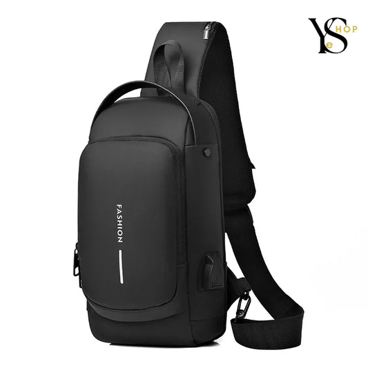 Travel with Confidence: Geestock Anti-Theft Shoulder Bag with USB Charging Port - Stay Secure & Connected | YeuroShop