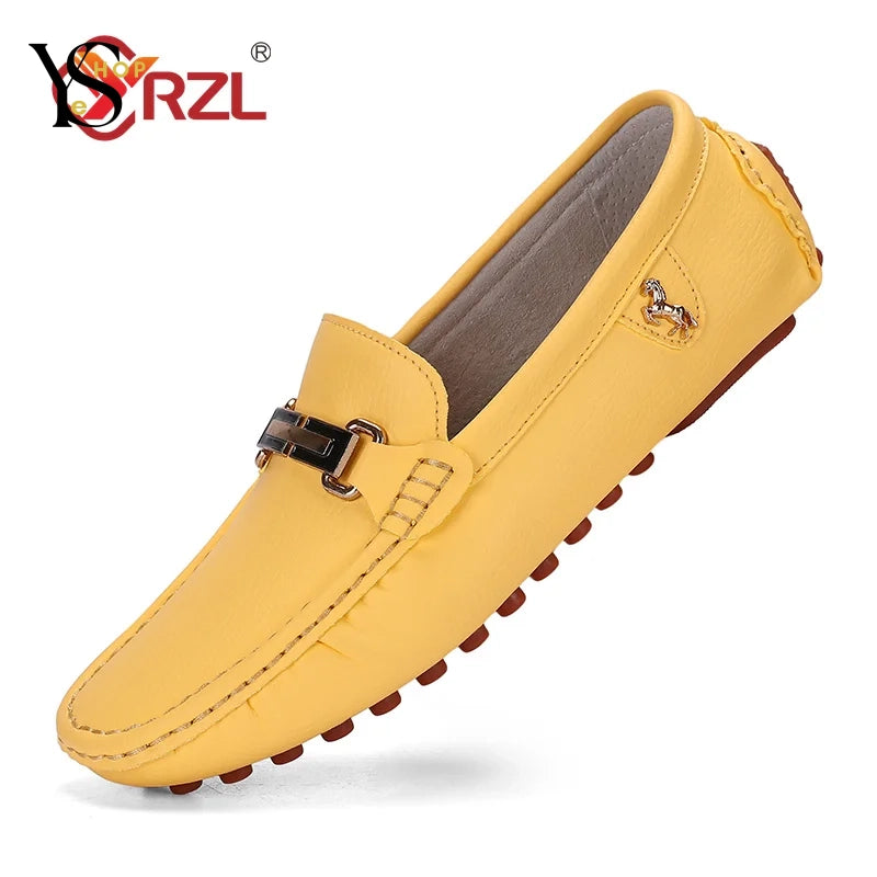 Step into Comfort with Handmade PU Leather Men's Loafers - Stylish and Luxurious Slip-on Moccasins for Every Casual Occasion | YeuroShop