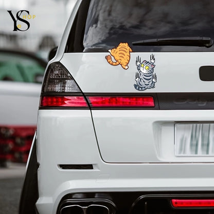 Add a Touch of Whimsy with Our Cool Fun Car Stickers – Adorable Cartoon Cats for Cars, Motorcycles, and More