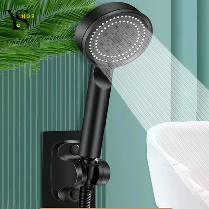 Experience luxury with this adjustable high-pressure shower head, featuring 5 water-saving modes and a relaxing massage function | YeuroShop