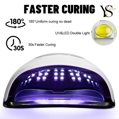 Trendy 320W LED UV Nail Dryer | Professional Gel Polish Light with Auto Sensor | YeuroShop