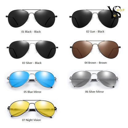 Discover Elegance with Our Vintage Black Pilot Polarized Sunglasses – Luxury UV400 Shades for Both Men & Women | YeuroShop