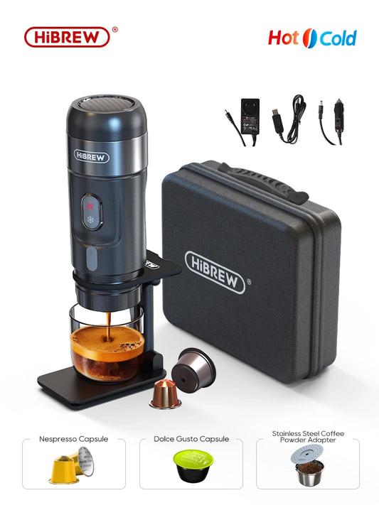 Portable Coffee Machine for Car & Home – DC12V Espresso Maker, Compatible with Nespresso Dolce Pods & Coffee Powder | YeuroShop