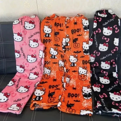 Japanese Style Pajama Pants – Flannel, Warm and Comfortable for Women | YeuroShop