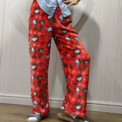 Japanese Style Pajama Pants – Flannel, Warm and Comfortable for Women | YeuroShop