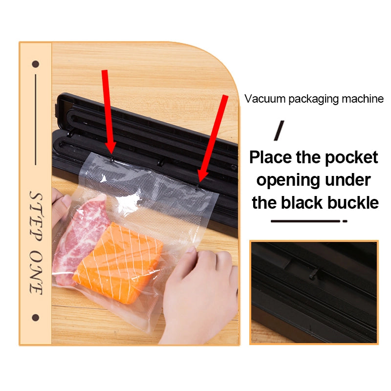 Vacuum Sealer Packaging Machine with 10 Free Bags – 220V/110V | YeuroShop