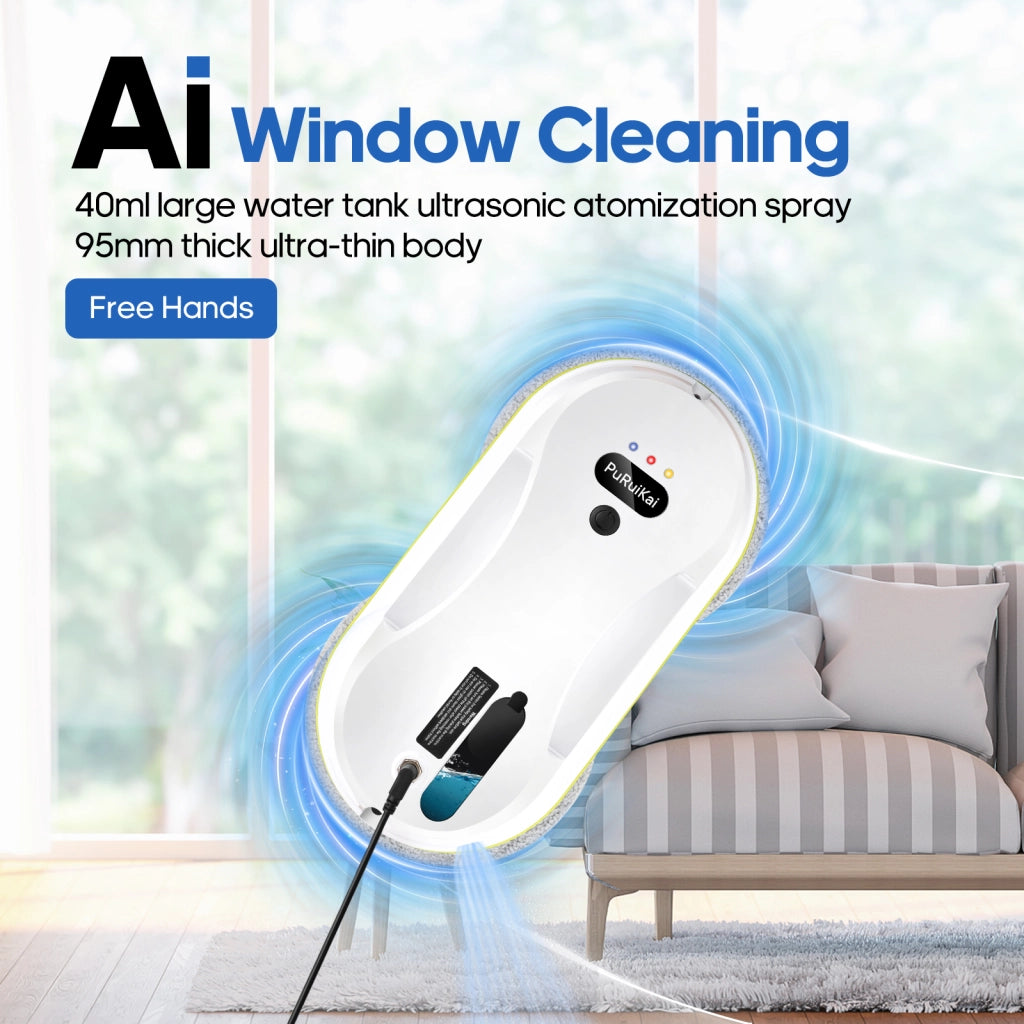 Automatic Window Cleaner with Water Spray - Household Glass Wiper Robot Vacuum Cleaner | YeuroShop