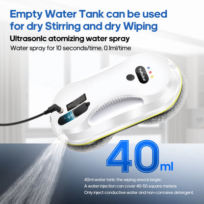 Automatic Window Cleaner with Water Spray - Household Glass Wiper Robot Vacuum Cleaner | YeuroShop