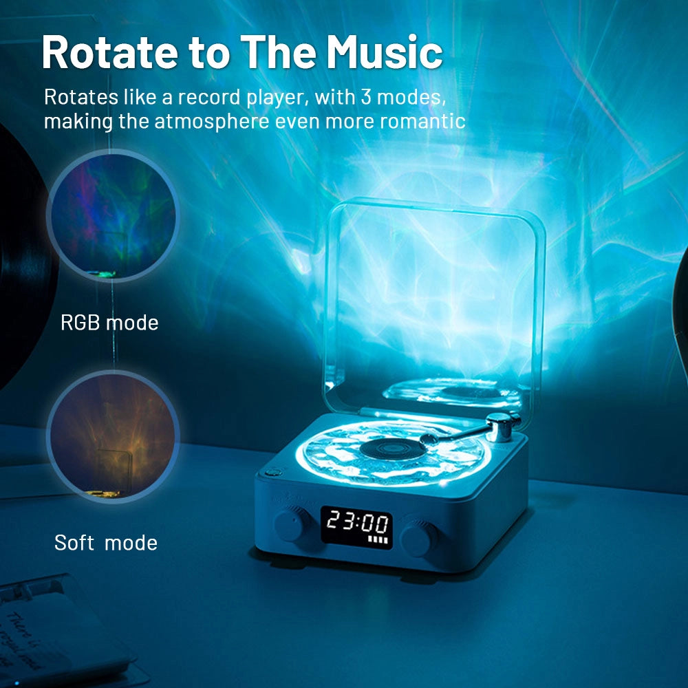 Mini Retro White Noise Bluetooth Speaker with RGB Light | YeuroShop