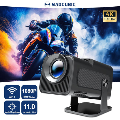 Magcubic Android 11 4K 1080P Portable Projector with Dual WiFi6 and BT5.0 | YeuroShop