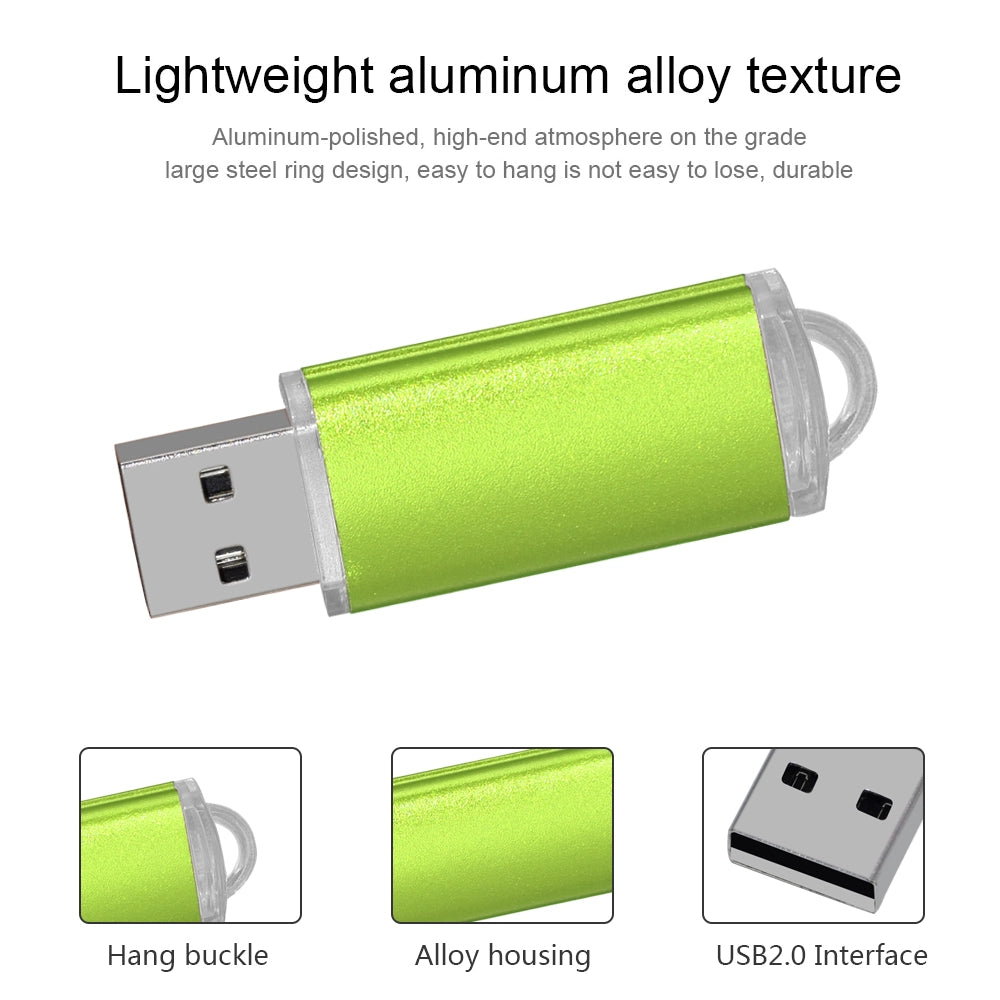 Colorful Metal USB Flash Drive 2.0 | 32GB, 64GB, 16GB, 1GB | YeuroShop