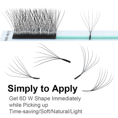 Automatic Flowering W Shape Bloom Eyelash Extensions | YeuroShop