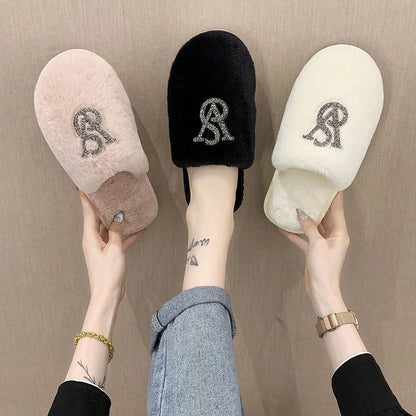 Warm Cotton Slippers for Women | Autumn Winter Footwear | Fashionable Home Slippers | YeuroShop