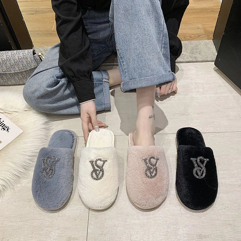 Warm Cotton Slippers for Women | Autumn Winter Footwear | Fashionable Home Slippers | YeuroShop