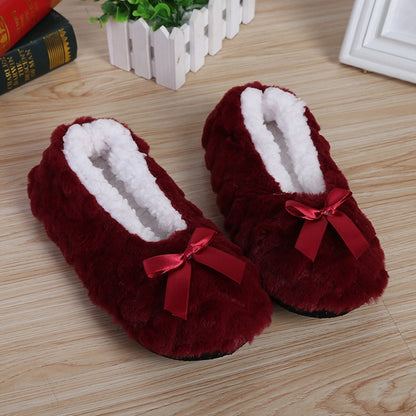 Mntrerm New Cute Indoor Home Slippers – Warm Soft Plush Non-slip Slippers for Women | YeuroShop