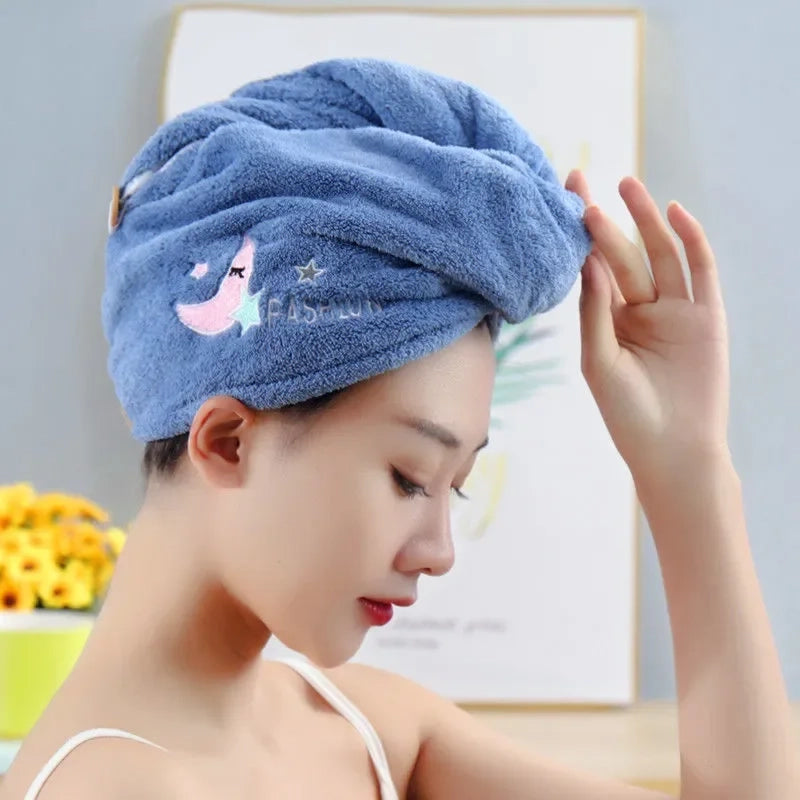 Magic Microfiber Quick Drying Hair Towel – Soft Turban Cap for Women | YeuroShop