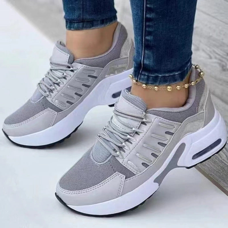 Women's Thick-Soled Sneakers - Lightweight and Breathable Mesh Shoes | YeuroShop