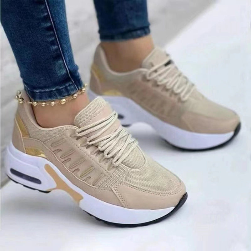 Women's Thick-Soled Sneakers - Lightweight and Breathable Mesh Shoes | YeuroShop