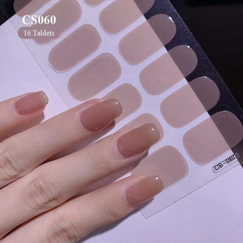 Add a touch of glamour to your nails with our full cover glitter nail stickers. Create a personalized look in no time, effortlessly! | YeuroShop