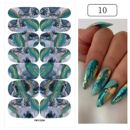 Add a touch of glamour to your nails with our full cover glitter nail stickers. Create a personalized look in no time, effortlessly! | YeuroShop