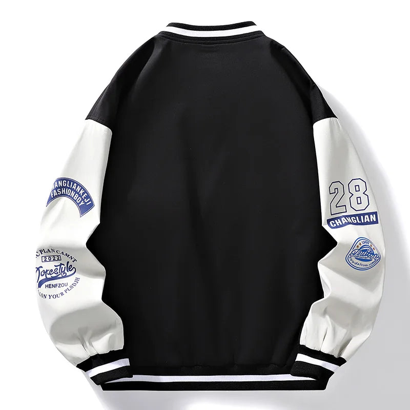 Spring and Autumn Baseball Jacket for Men – Trendy and Handsome with Plus Velvet Lining | YeuroShop