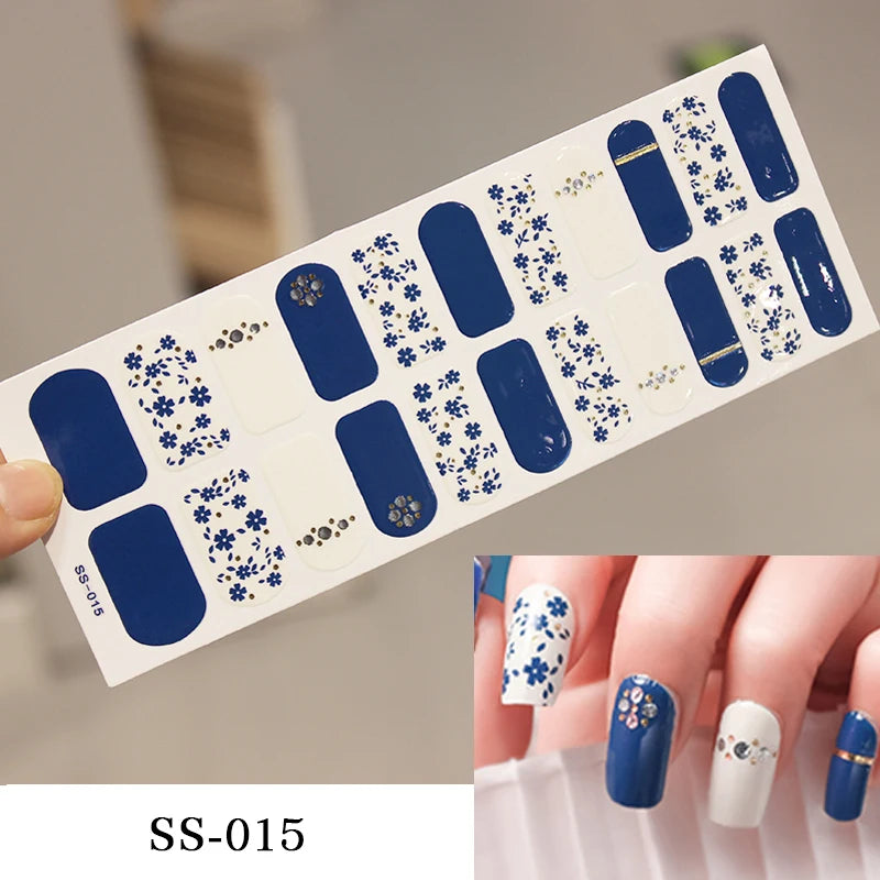 Add a touch of glamour to your nails with our full cover glitter nail stickers. Create a personalized look in no time, effortlessly! | YeuroShop